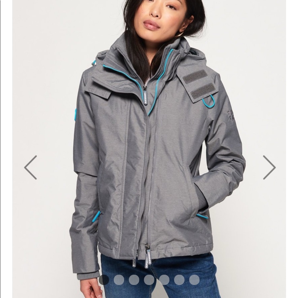Superdry windbreaker navy orange